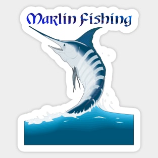 Marlin Fishing Sticker